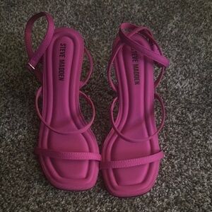 Steve Madden Pink Heeled Sandals